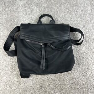 Botkier New York Black Mini Trigger Backpack Bag Handbag Travel Zippers
